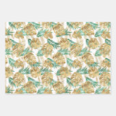 Feuilles tropicaux Gold & Green (Devant 2)