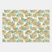 Feuilles tropicaux Gold & Green (Devant)