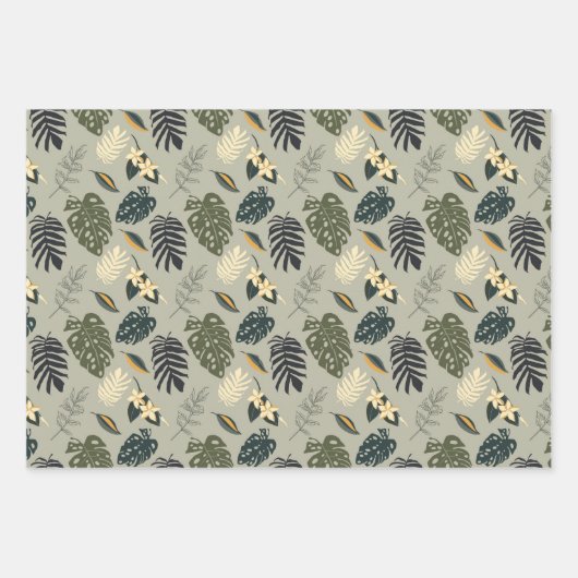 Feuilles tropicaux hawaïens (Devant 2)