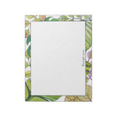 Feuilles Tropicaux mignons Dans Bloc-notes Aquarel (Tourné)