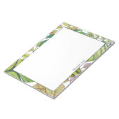 Feuilles Tropicaux mignons Dans Bloc-notes Aquarel (Incliné)