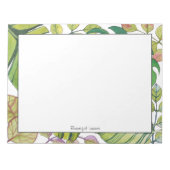 Feuilles Tropicaux mignons Dans Bloc-notes Aquarel (Devant)