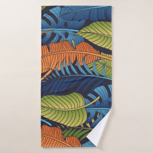 Feuilles tropicaux, motif sans couture fleurie.