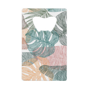 Feuilles tropicaux : motif vintage à main.