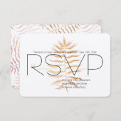 Feuilles tropicaux RSVP (Devant / Derrière)