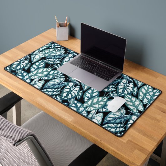 Feuilles tropicaux Turquoises bleus (Bureau 2)