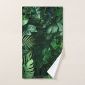 Feuilles tropicaux verdoyants (Serviette à main)
