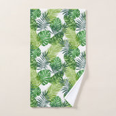 Feuilles tropicaux verts (Serviette à main)