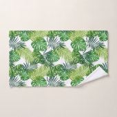 Feuilles tropicaux verts (Serviette à main)