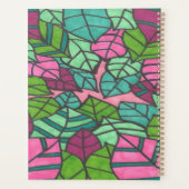 Feuilles tropicaux verts et roses (Dos)