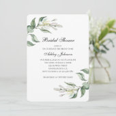 Feuilles verdoyants. Invitation à la douche nuptia (Debout devant)