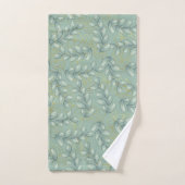 Feuilles vert et or (Serviette à main)