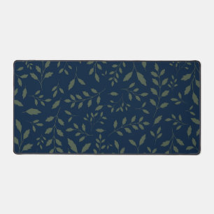 Feuilles vert sauge lunatique motif marine
