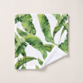 Feuilles vertes (Gant de toilette)