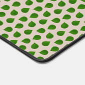 Feuilles vertes d'arbre de jade sur beige (Coin)