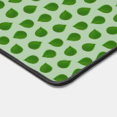 Feuilles vertes d'arbre de Jade sur fond vert clai (Coin)