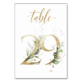 Feuilles Vertes Or Table 29, Numéro de Table (Par défaut)