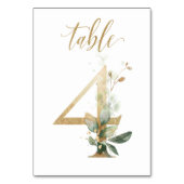 Feuilles Vertes Or Table 4, Numéro de Table (Par défaut)