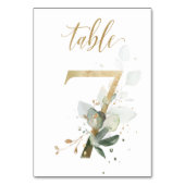 Feuilles Vertes Or Table 7, Numéro de Table (Par défaut)