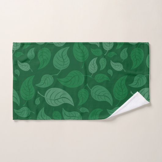 Feuilles verts (Serviette à main)