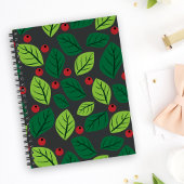 Feuilles verts, Berries Rouges, Motif Des Feuilles
