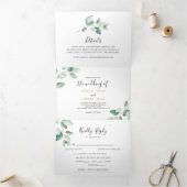Feuilles verts classiques triple Mariage (Intérieur)