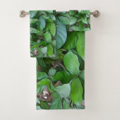 Feuilles verts du jardin peint (En situation)