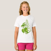 Feuilles verts en T-shirt (Devant entier)