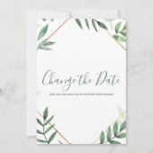 Feuilles verts et bordures d'or changer la carte d (Devant)