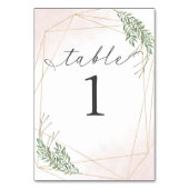 Feuilles verts et numéro de table blanche (Dos)