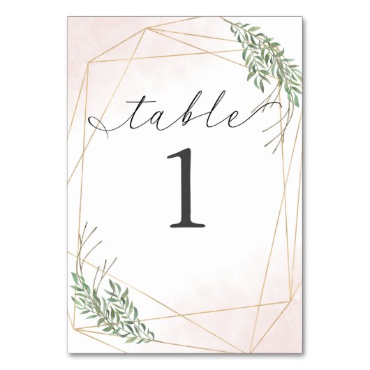 Feuilles verts et numéro de table blanche (Dos)