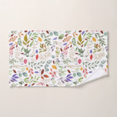 Feuilles verts Gold Blue (Serviette à main)