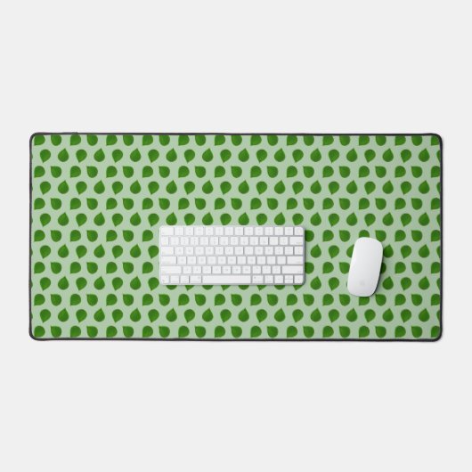Feuilles verts Jade Tree sur vert clair (Clavier et souris)