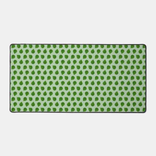 Feuilles verts Jade Tree sur vert clair (Recto)