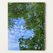Feuilles verts personnalisés Blue Sky Tree photo d (Dos)