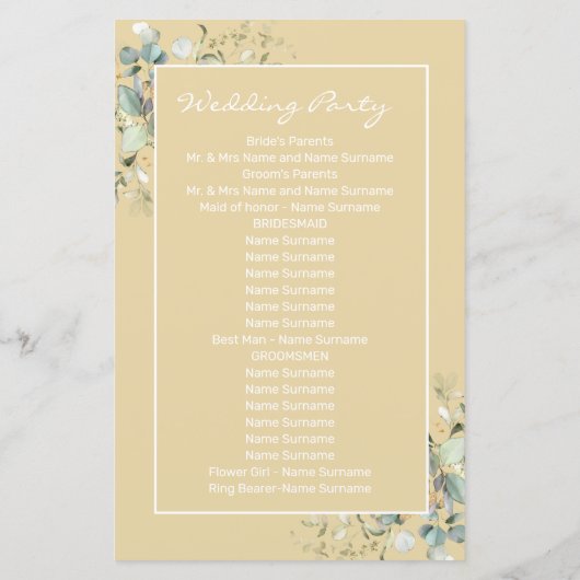 Feuilles verts, programme de minimalisme élégant (Dos)