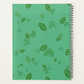 Feuilles verts sur Green_ Floral Script (Dos)