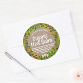 Feuilles verts sur Kraft Cracked Talon Étiquettes (Enveloppe)