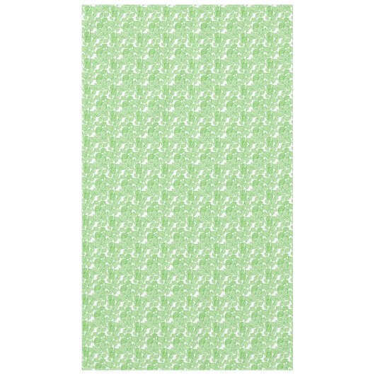 Feuilles verts sur nappes blanches (Devant)