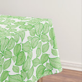 Feuilles verts sur nappes blanches (In Situ)