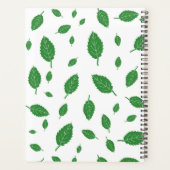 Feuilles verts sur White_ Floral Script (Dos)