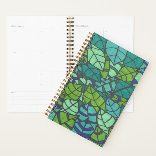 Feuilles verts tropicaux (Devant avec enveloppe)