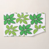 Feuilles verts tropicaux (Serviette à main)