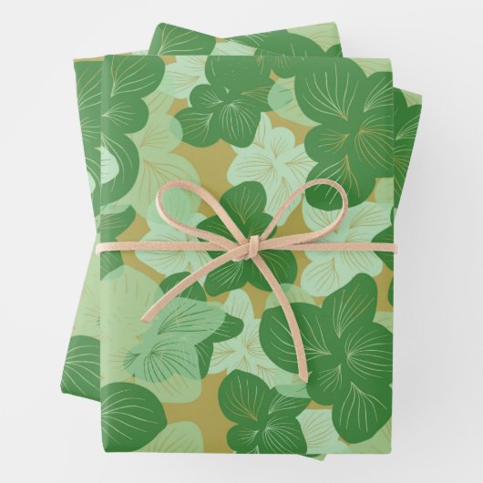 Feuilles verts tropicaux (En situation)