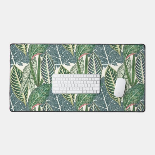 Feuilles verts tropicaux (Clavier et souris)