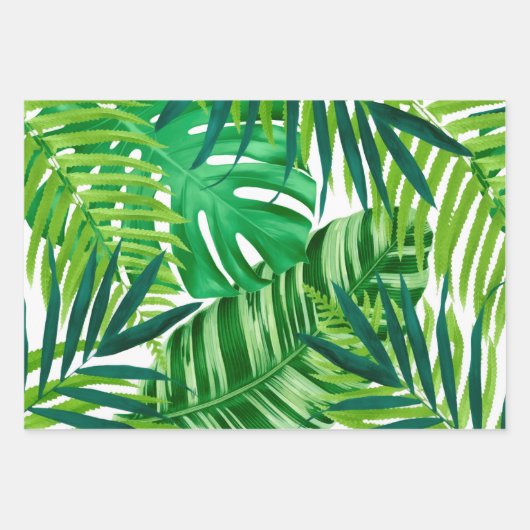 Feuilles verts tropicaux (Devant)