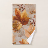 Feuilles vintages d'automne (Serviette à main)