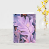 Feuilles violets, Georgia O'Keeffe, carte (Fleur jaune)