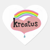 feuillet autocollant du logo du coeur kreatus (Devant)