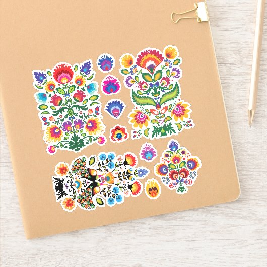 Feuillet autocollant Folklore #2 (Carnet)